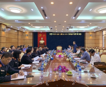 Viện KSND thành phố Hà Nội làm việc với Đoàn giám sát HĐND thành phố Hà Nội...
